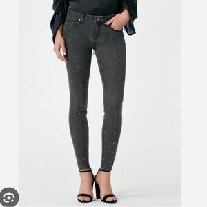 JustFab Black Studded Women Jeans